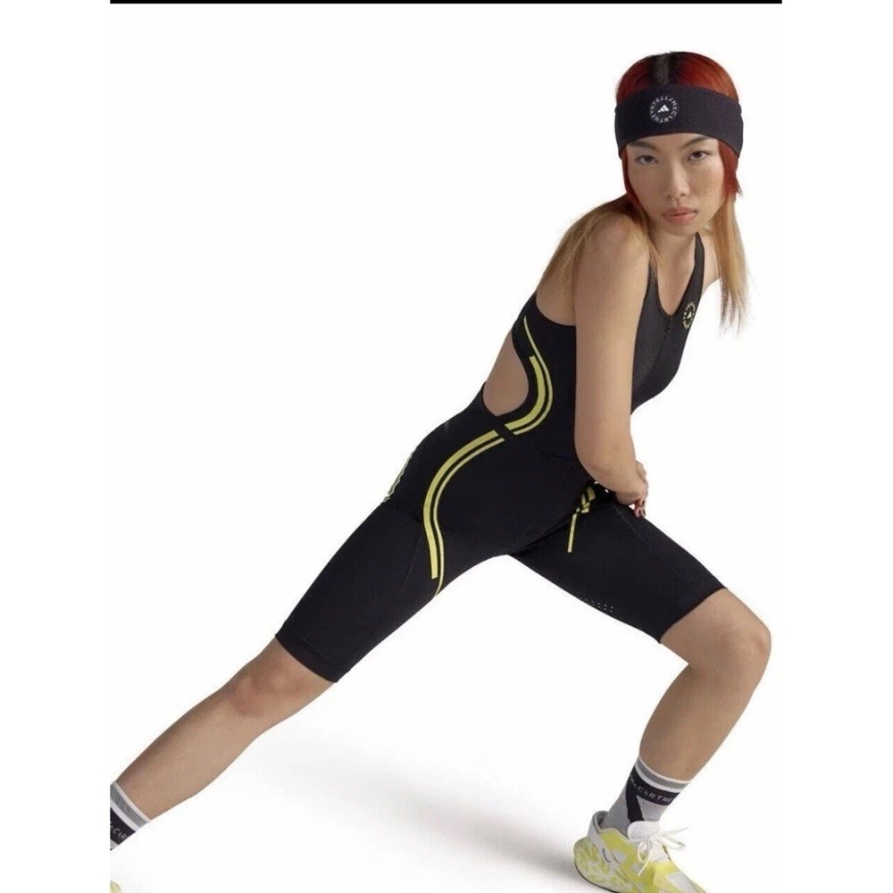 Adidas By Stella McCartney Truepace Running One-Piece Jumpsuit. Color Black
